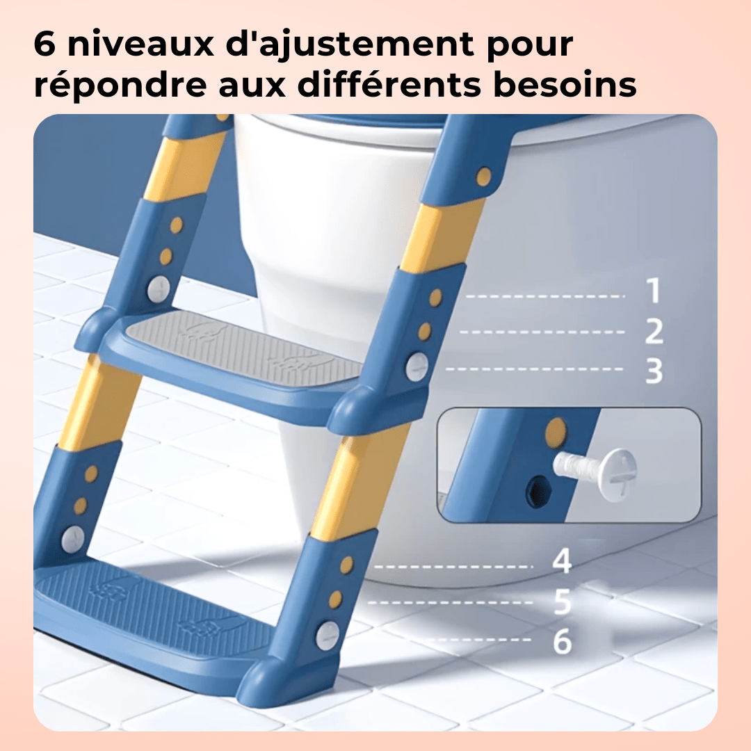 Réducteur de toilette avec marche