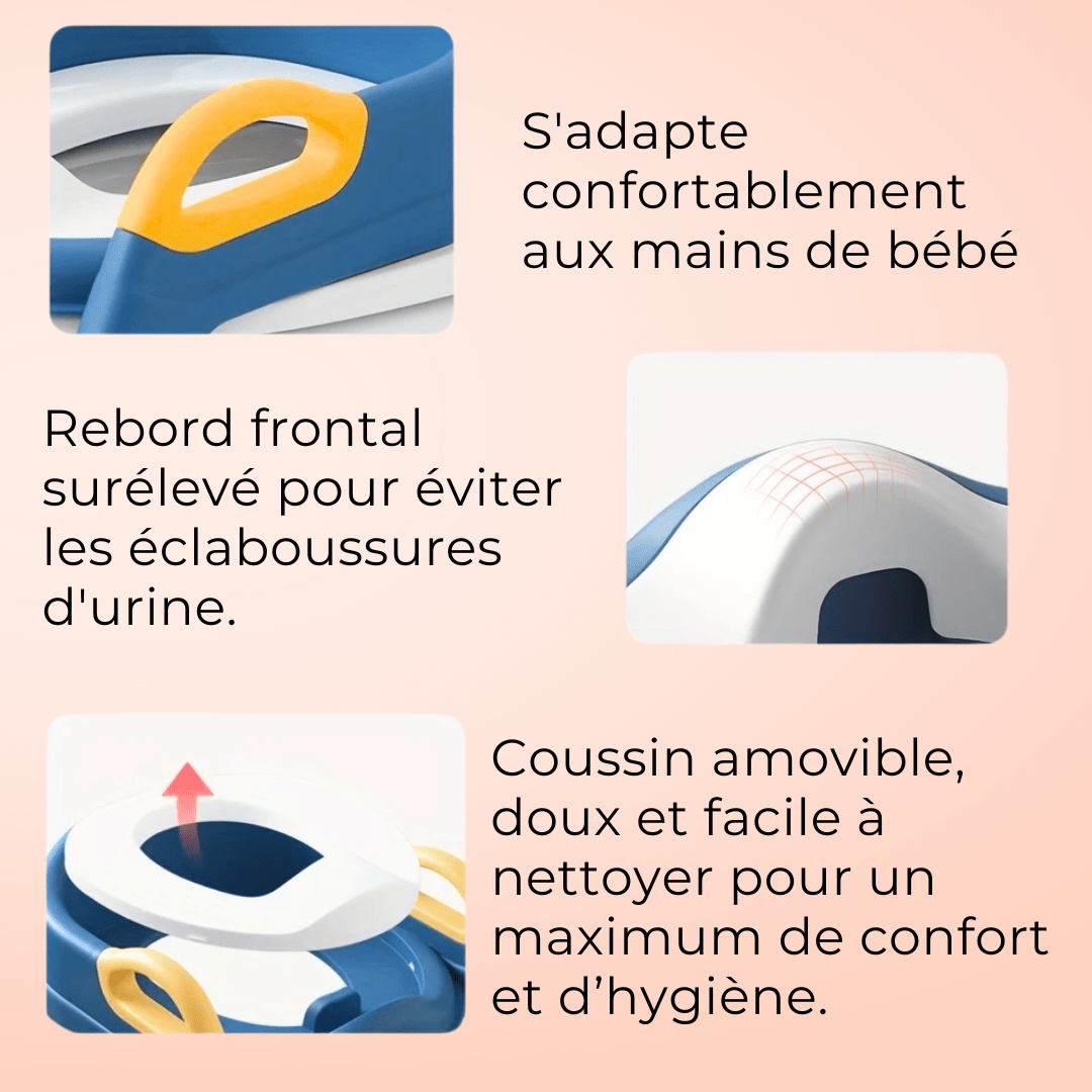 Réducteur de toilette avec marche