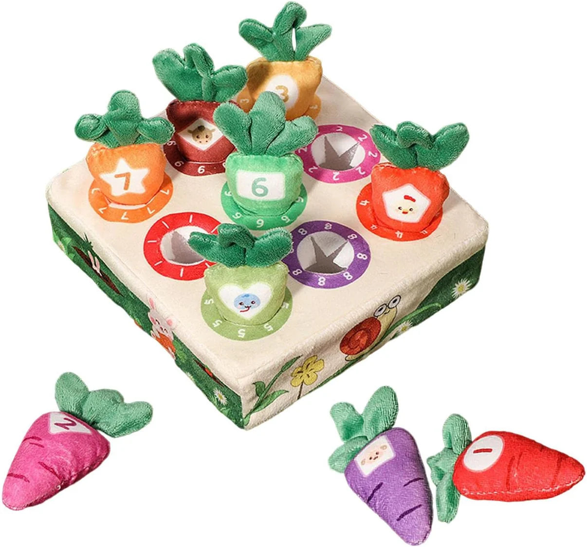 Jeu de carottes - Puzzle en peluche