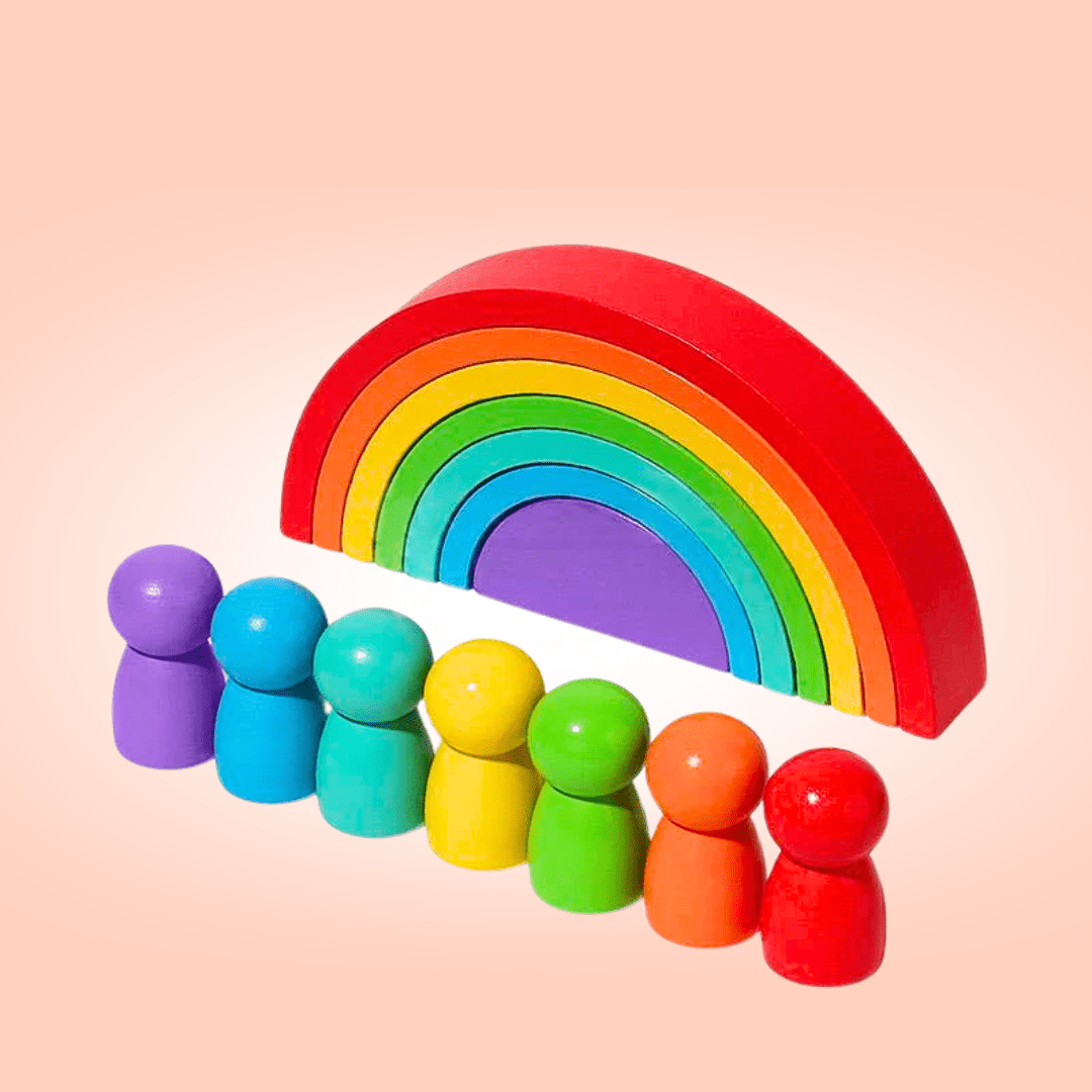 Arc-en-ciel Montessori en bois Grimm’s