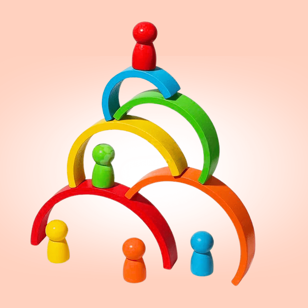 Arc-en-ciel Montessori en bois Grimm’s