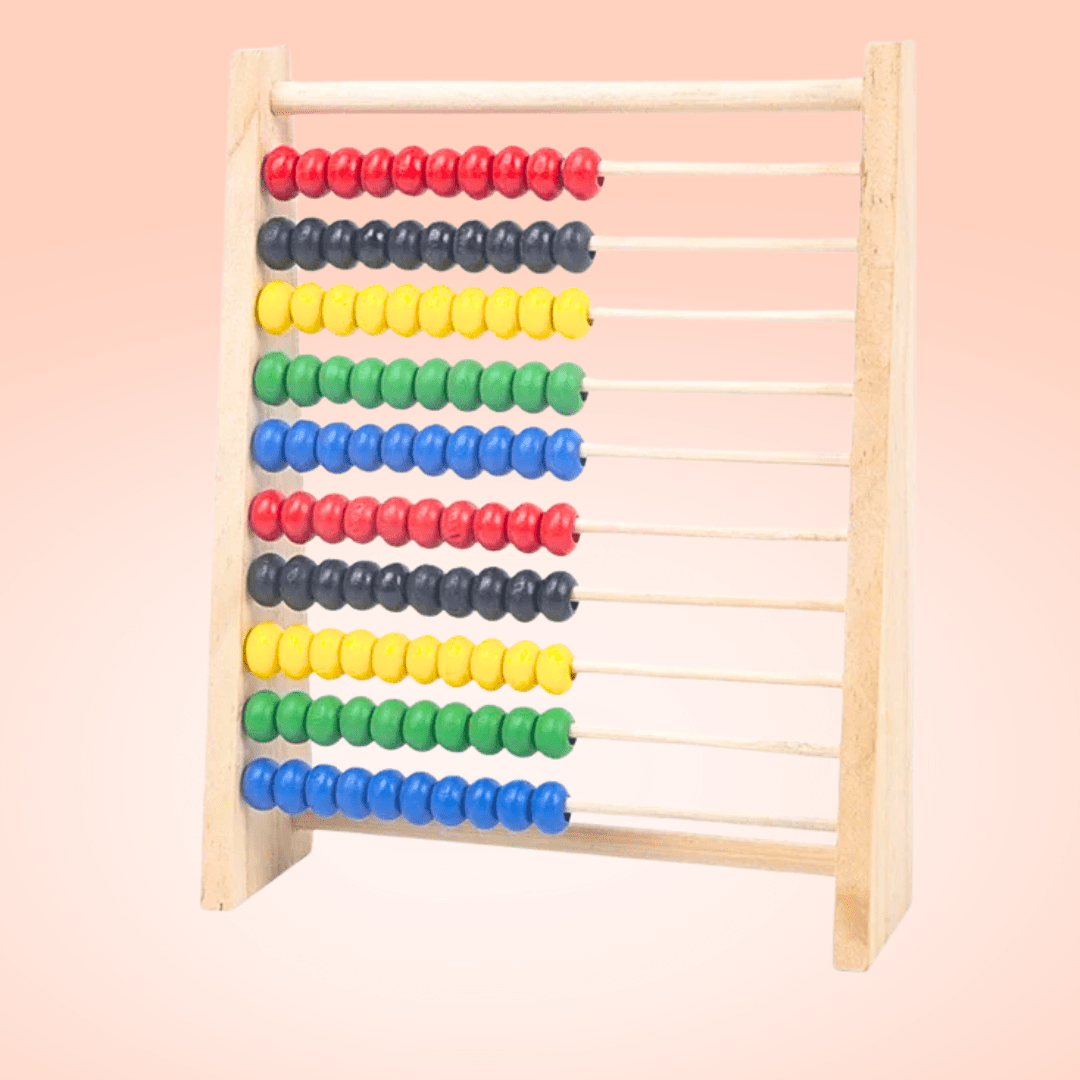 Boulier en bois : Apprendre à compter