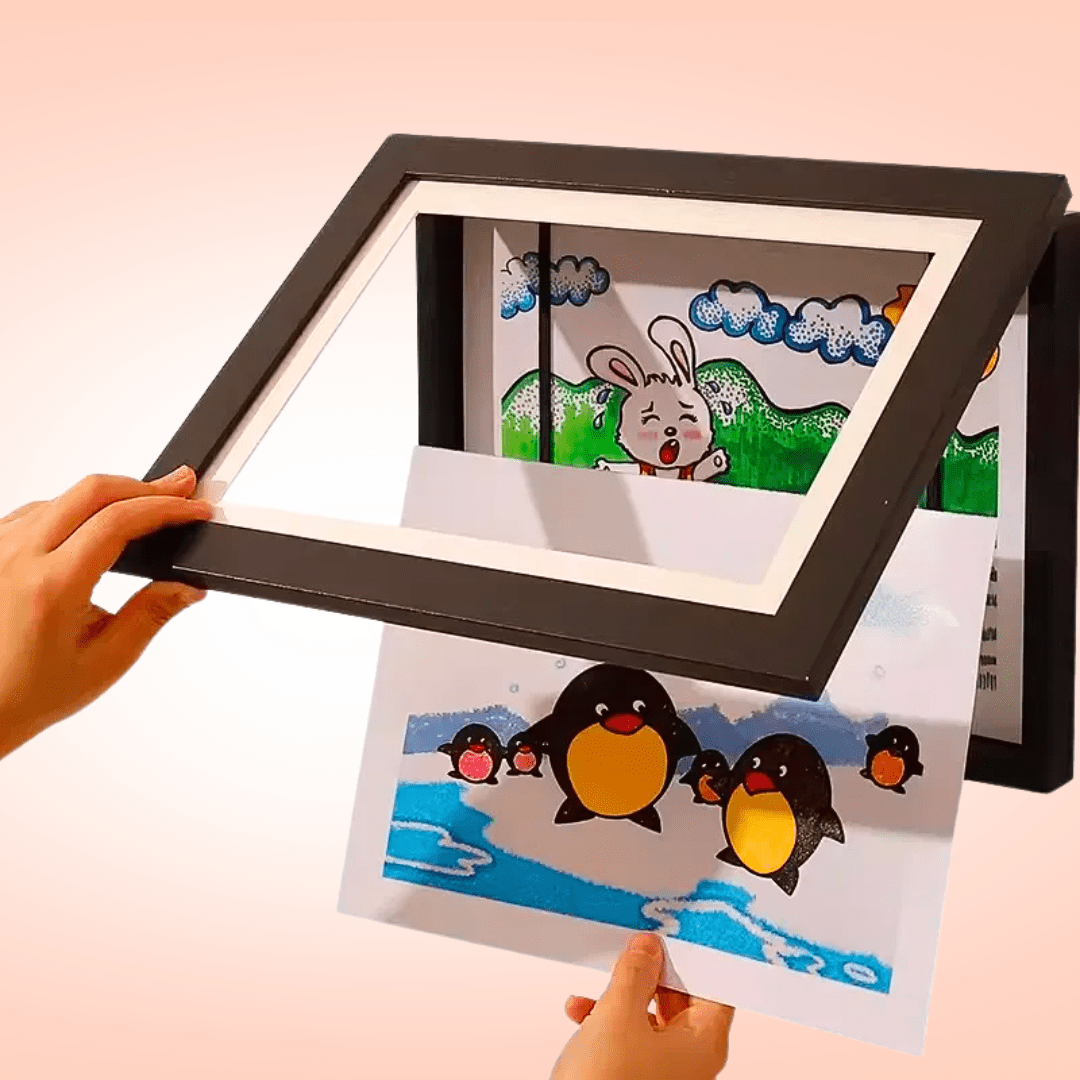 Cadre Créatif Magnétique Cadre Magnétique A4 Pour Dessins D'enfants -  Tableau D'exposition Pour écoles Et Maisons Dessin Enfant Interchangeable, image size:1080x1080