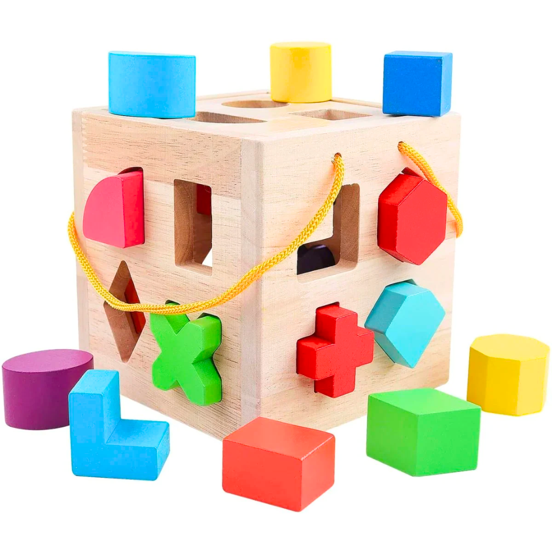 Cube de tri de formes Montessori