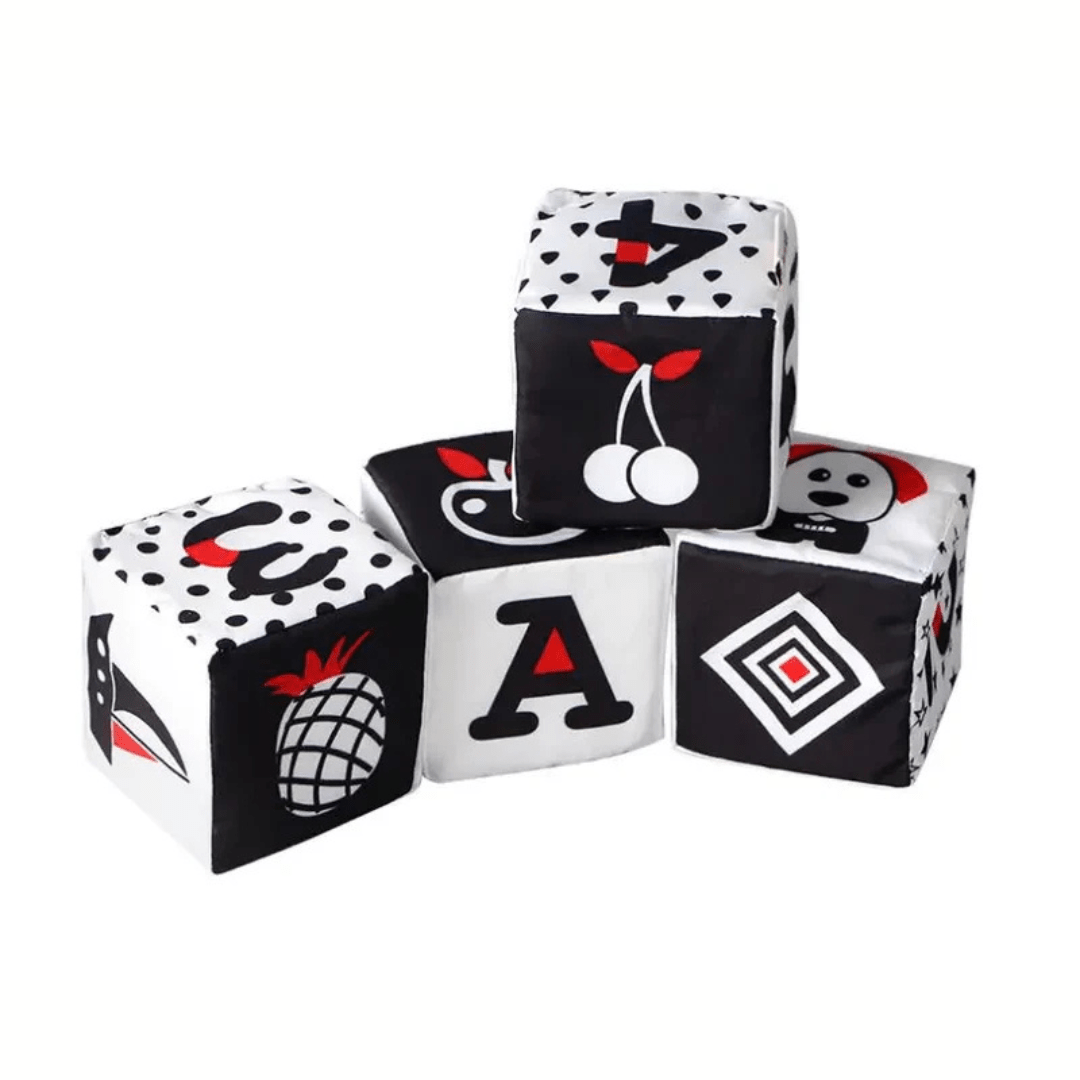 Cube d'éveil en tissu pour bébé