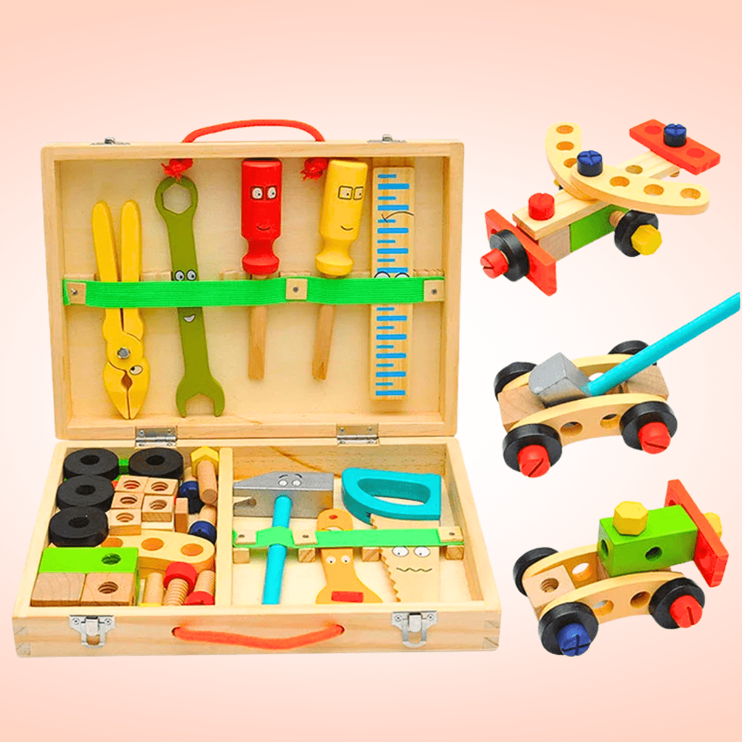 Ensemble d'outils en bois Montessori