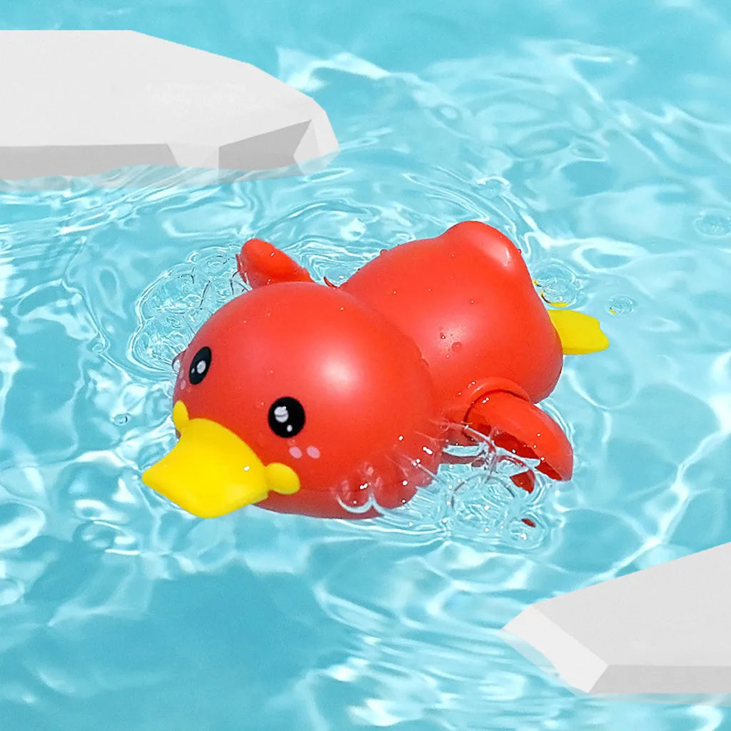 Jouet de bain canard rouge