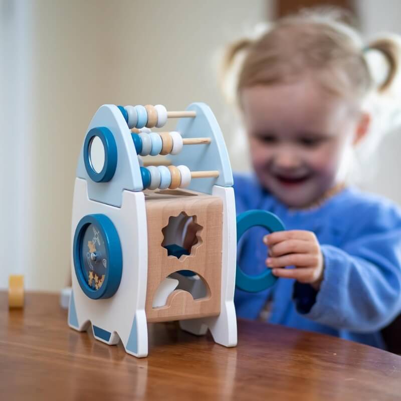 Busy Board : La fusée d'apprentissage Montessori