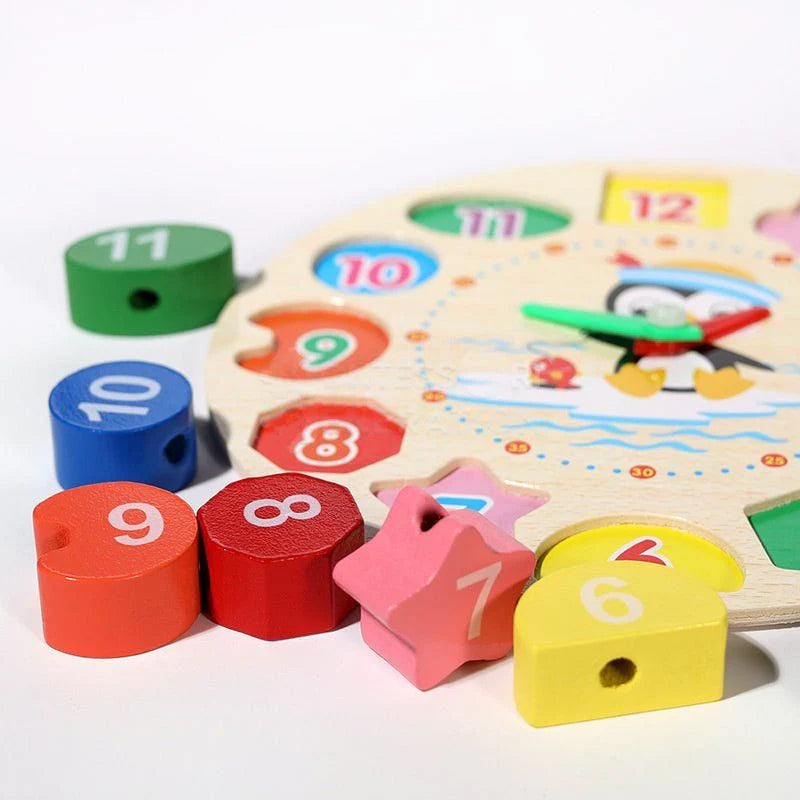 Horloge Montessori : apprentissage ludique