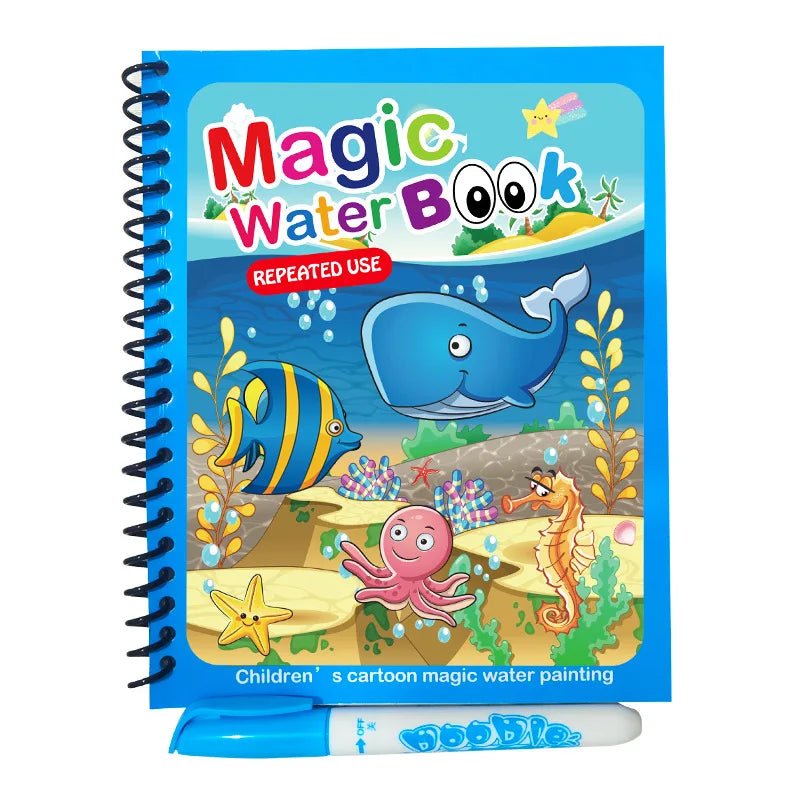 Livre de coloriage et de dessin à l'eau