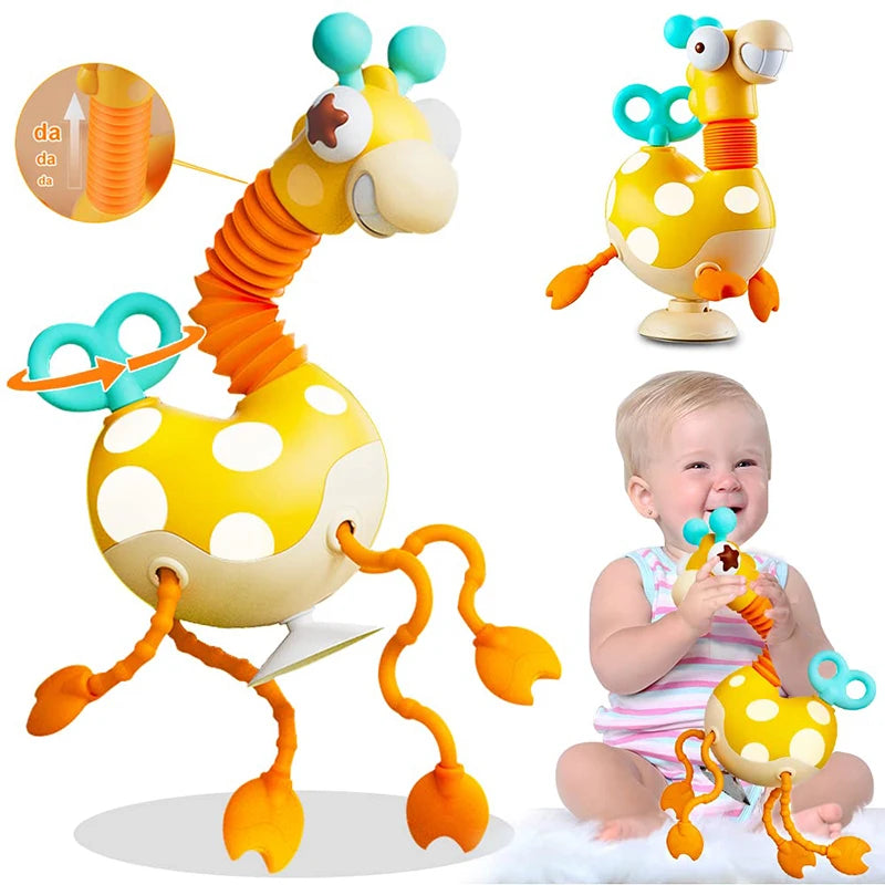 Girafe sensorielle en silicone Montessori