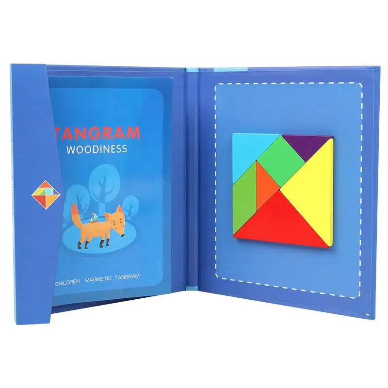 Tangram Montessori : Livre Magnétique