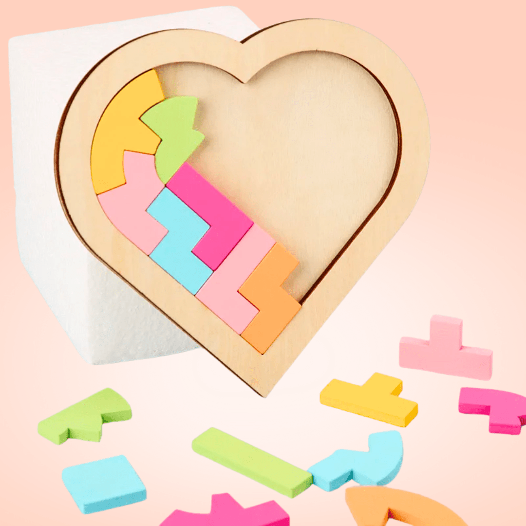 Tangram Montessori Cœur Coloré