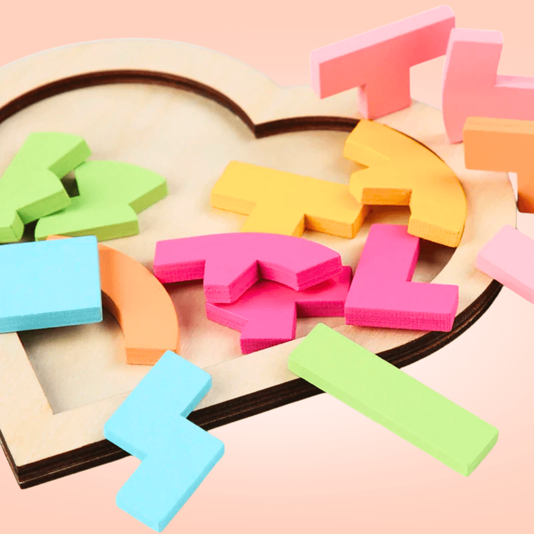 Tangram Montessori Cœur Coloré