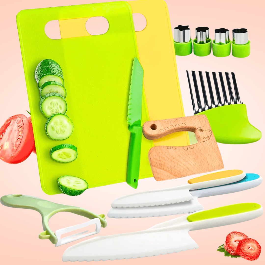 Ustensiles de cuisine Montessori (13 pièces)