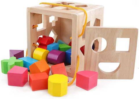 Cube de tri de formes Montessori