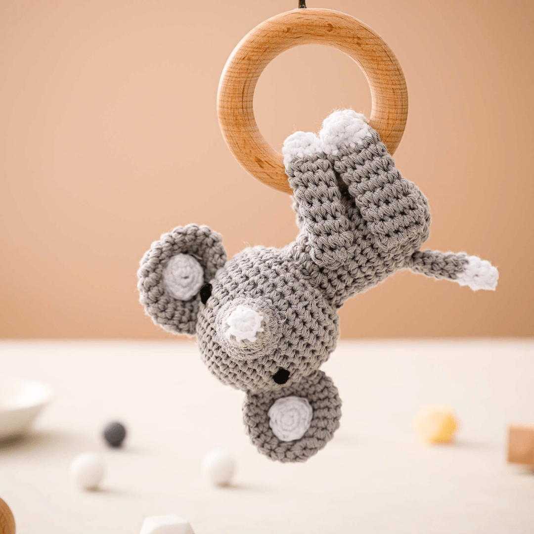 Hochet en Bois Animaux