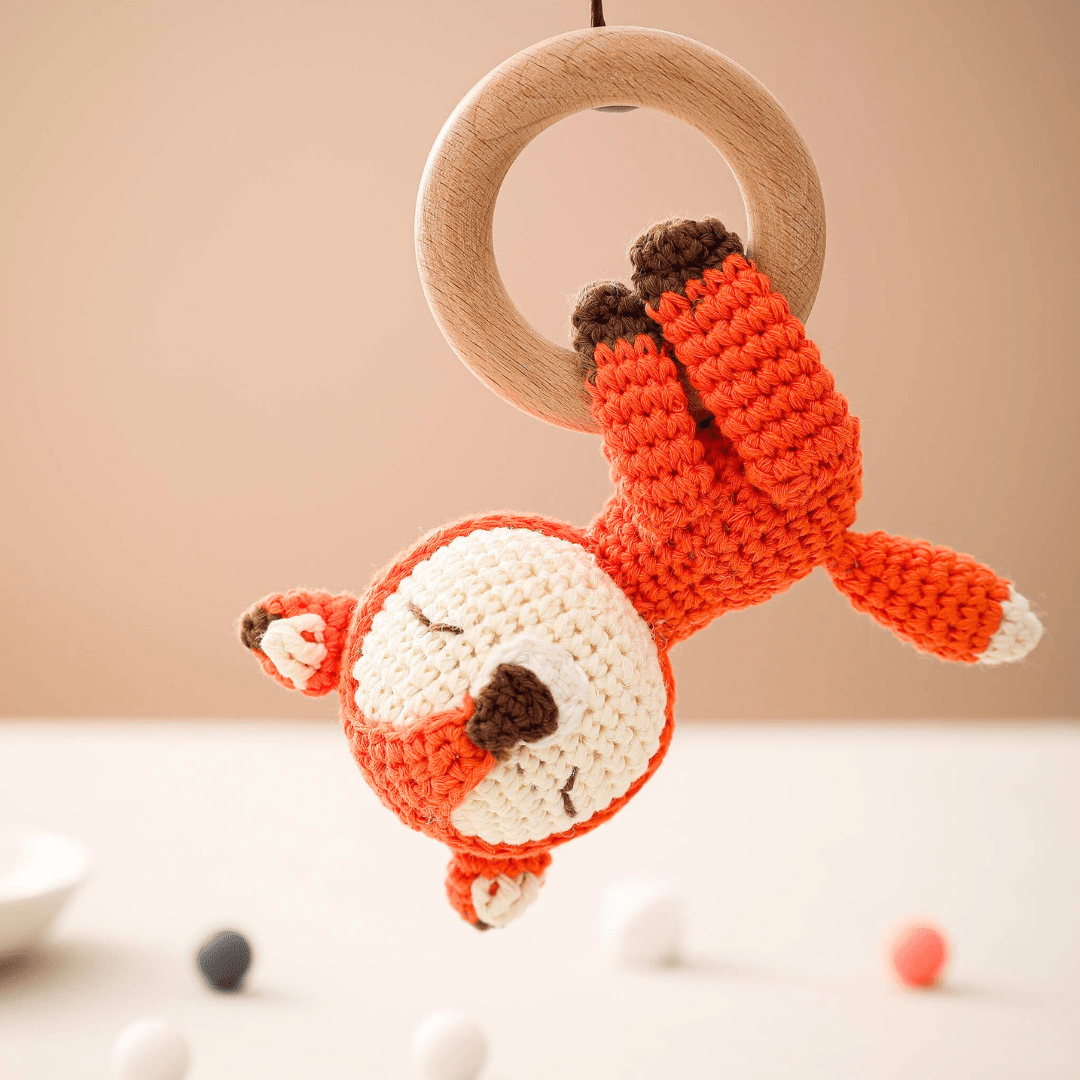 Hochet en Bois Animaux