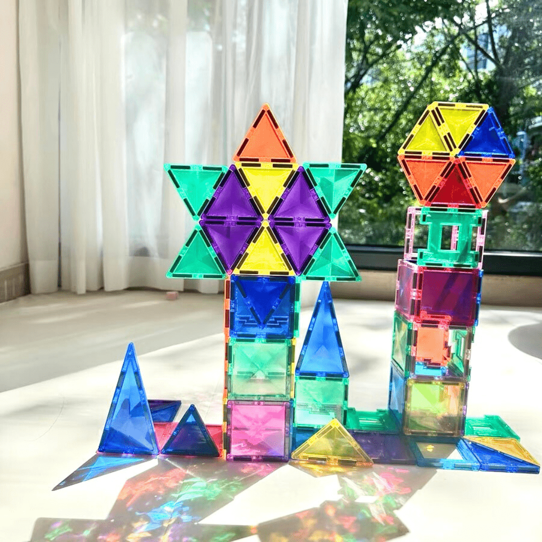 Bloc de construction magnétiques Montessori (38 pièces)