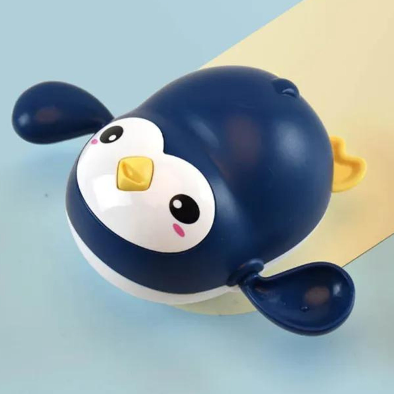 pingouin nageur jouet de bain bleu